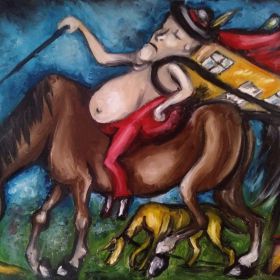  Sprzedam dwa obrazy olejne 100cm x 70cm 