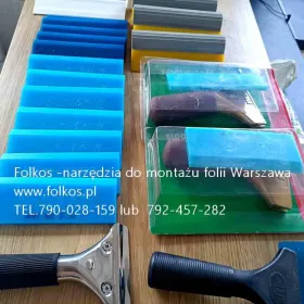 Narzędzia do montażu, aplikacji folii okiennych - Rakle, rękojeści , nożyki ....Warszawa- Folie okienne  sprzedaż, montaż, demontaż