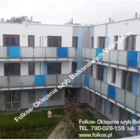 Folie matowe na szyby balkonowe Warszawa - Ożarów Mazowiecki- Pruszków ,oklejanie balkonów 