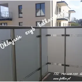 Folie na szyby balkonowe Ożarów Mazowiecki, Pruszków, Warszawa -oklejanie balkonów Folkos