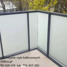 Folie na szyby balkonowe Ożarów Mazowiecki, Pruszków, Warszawa -oklejanie balkonów Folkos