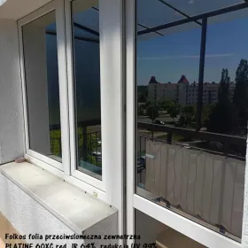 Folia zewnetrzna przeciwsłoneczna na okna Warszawa Tytan 275XC, Platine 60XC, Chrome 285XC, Silver 35 Xtra...oklejanie szyb Warszawa