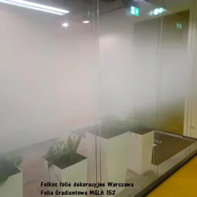 Folie dekoracyjne gradientowe Warszawa -Folia mgła 152, mgła 210, wzór 120, 130, 140...Oklejanie ,sprzedaż folii, usługa demontażu starej folii Folkos