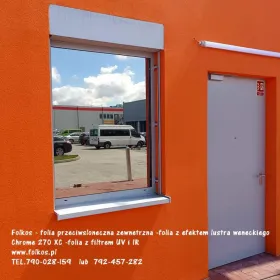 Folkos folia przeciwsłoneczna zewnetrzna Chrome 270XC -Warszawa przyciemnianie szyb, oklejanie 