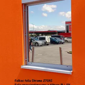 Folkos folia przeciwsłoneczna zewnetrzna Chrome 270XC -Warszawa przyciemnianie szyb, oklejanie 