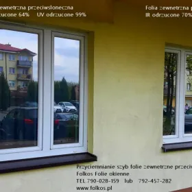Folkos folia przeciwsłoneczna zewnetrzna Chrome 270XC -Warszawa przyciemnianie szyb, oklejanie 