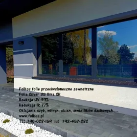 Przyciemnianie szyb folią- Folie przeciwsłoneczne zewnetrzne Silver 35Xtra, Chrome 285XC, Tytan 275XC, Platine 60XC- Oklejamy