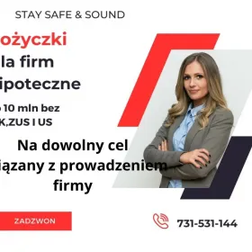 POZYCZKI PRYWATNE POD ZASTAW NIERUCHOMOSCI NAWET NA 5 LAT