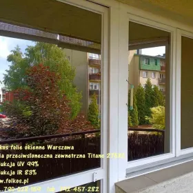 Folia przeciwsłoneczna zewnętrzna TYTAN 275XC -redukcja UV 99%, redukcja IR 83% -przyciemnianie szyb Warszawa
