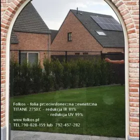 Folia przeciwsłoneczna zewnętrzna TYTAN 275XC -redukcja UV 99%, redukcja IR 83% -przyciemnianie szyb Warszawa