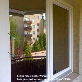 Folia przeciwsłoneczna zewnętrzna TYTAN 275XC -redukcja UV 99%, redukcja IR 83% -przyciemnianie szyb Warszawa