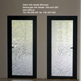 Oklejanie szyb Warszawa Bielany, Żoliborz, Bemowo....Oklejamy okna, drzwi, witryny, balkony, świetliki dachowe....Warszawa Folkos folie