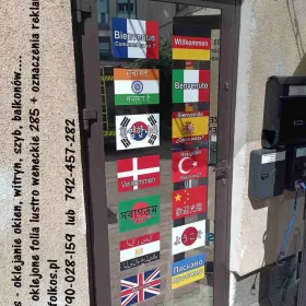 Oklejanie szyb Warszawa Bielany, Żoliborz, Bemowo....Oklejamy okna, drzwi, witryny, balkony, świetliki dachowe....Warszawa Folkos folie