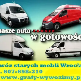 Likwidacja mieszkań Wrocław.Wywóz,utylizacja starych mebli.
