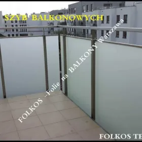 Folie na balkon Płużnicka , Mehoffera, Światowida, Modlińska, Jagiellońska -Oklejamy balkony Warszawa -Folia prywatyzująca Warszawa -folia na balkon