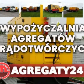 Wynajem, wypożyczalnia agregatów prądotwórczych (również usługi agregatami)